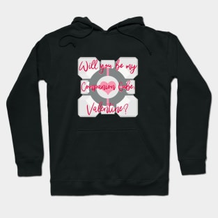 A Companion Cube Valentine Hoodie